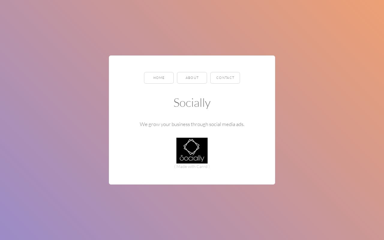 Carrd profile picture for @socially